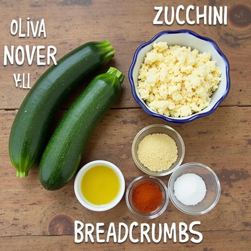 Ingredients for Vegan Air Fryer Zucchini