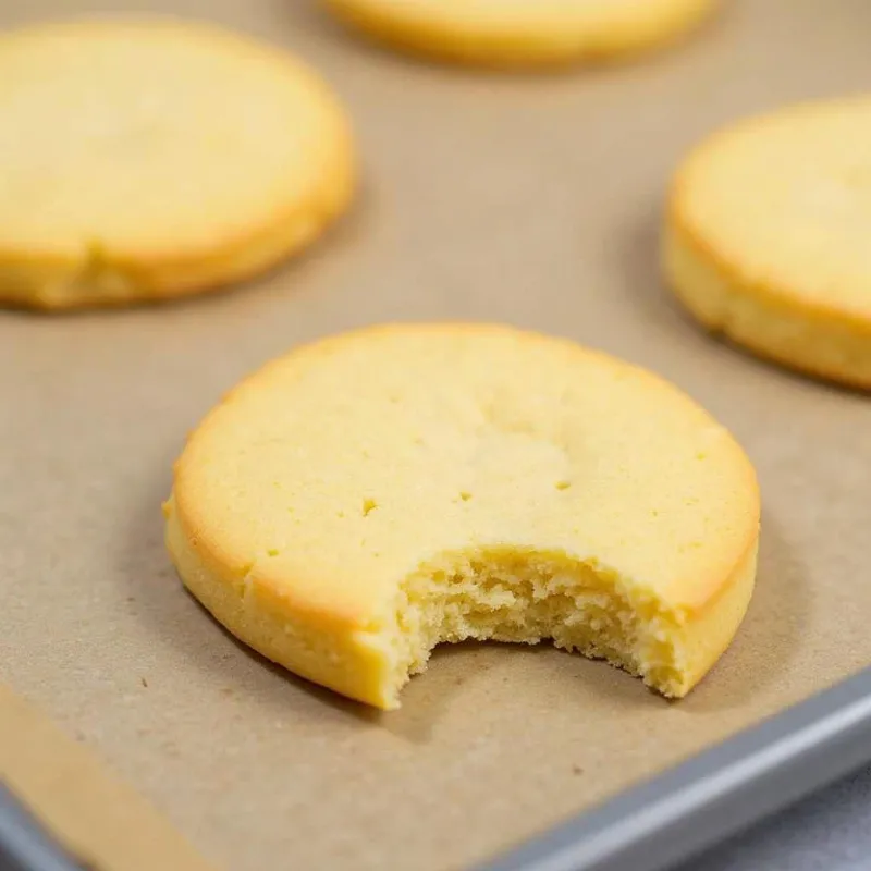 Perfectly baked vegan shortbread cookies