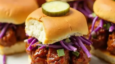 Vegan BBQ Jackfruit Sliders