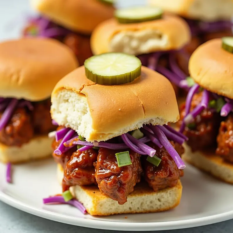 Vegan BBQ Jackfruit Sliders