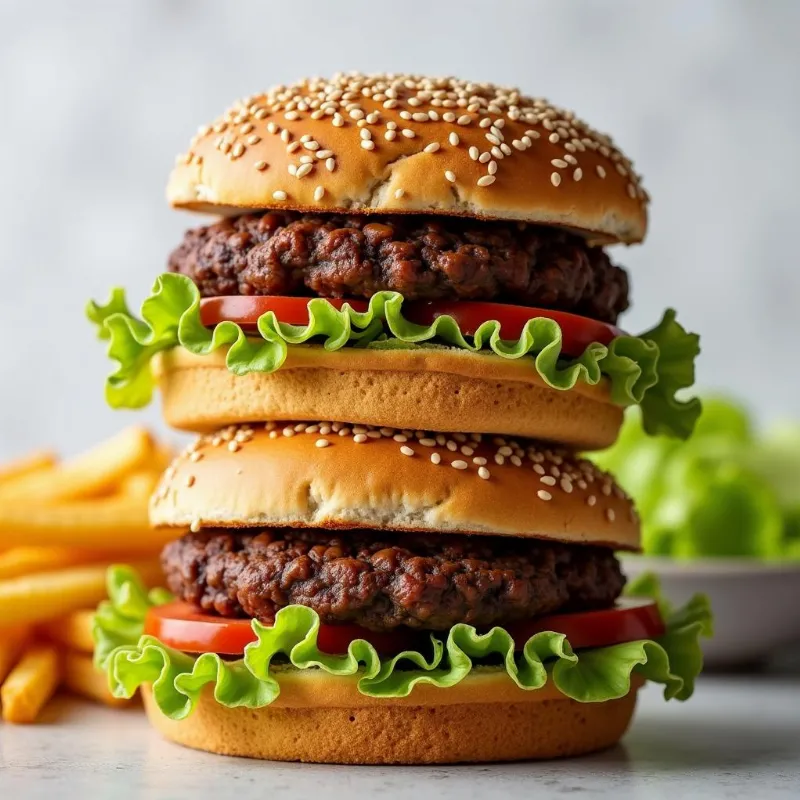 Black bean vegan burgers on a plate