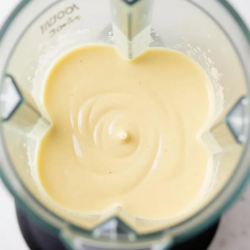 Blending Vegan Alfredo Sauce