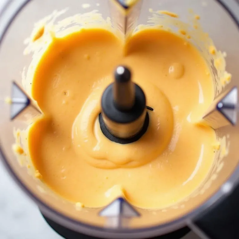 Blending Vegan Chicken Wing Dip in a High-Powered Blender