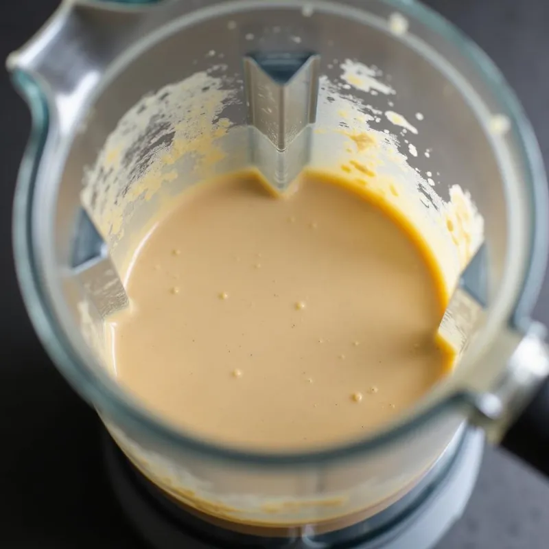 Blending Vegan Mushroom Soup for Creamy Texture