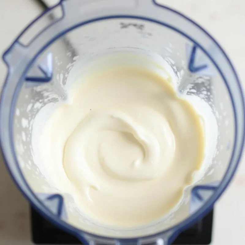 Blending vegan sour cream