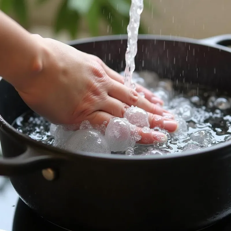 Washing a dutch oven