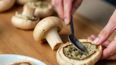 Cleaning Portobello Mushrooms