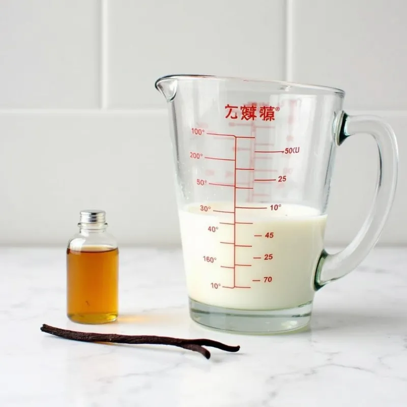  Combining wet ingredients for vegan oat flour pancakes