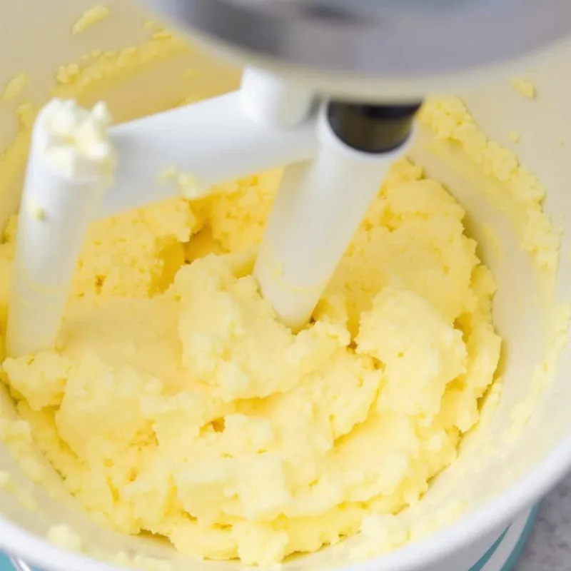 Creaming vegan butter and sugar