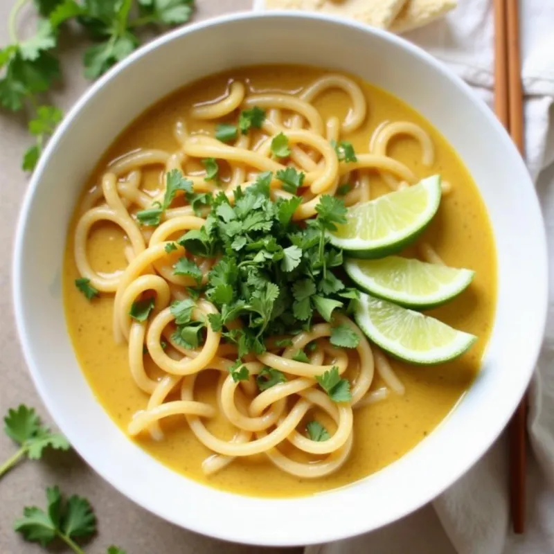 Creamy Coconut Curry Vegan Ramen