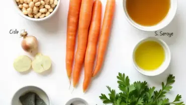 Ingredients for vegan cannellini bean soup