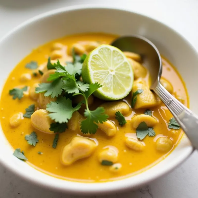 Creamy Vegan Coconut Curry in a Bowl