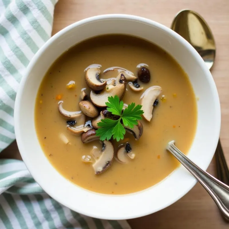 Creamy Vegan Mushroom Soup