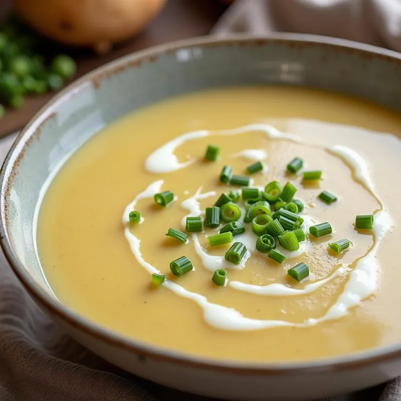 Creamy Vegan Potato Leek Soup