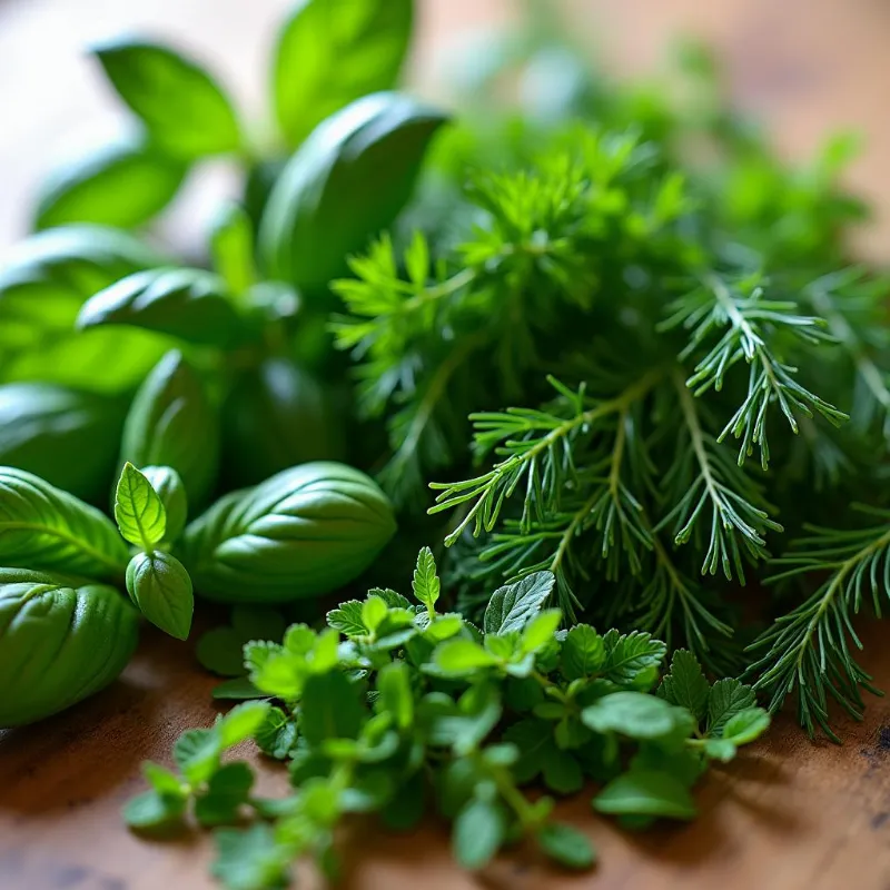 Fresh herbs like basil, parsley, dill, and mint elevate the flavors of a vegan cold pasta salad.