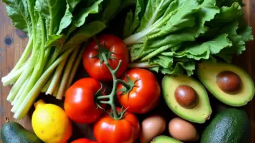 Colorful Fresh Produce Arranged on a Table