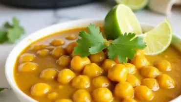 Vegan butter chickpea curry in an instant pot