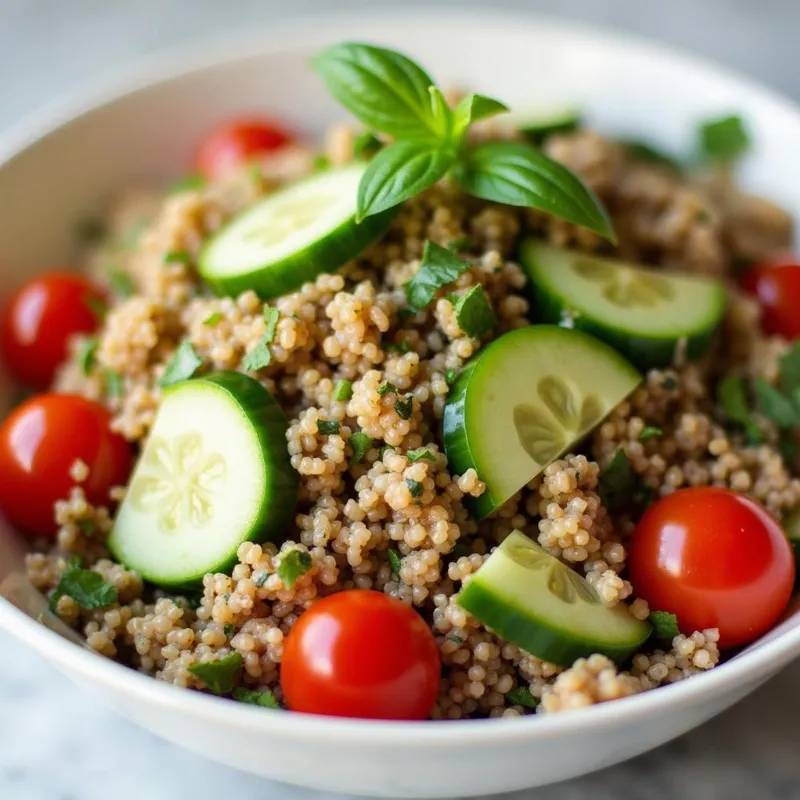 Vegan Mediterranean Quinoa Salad