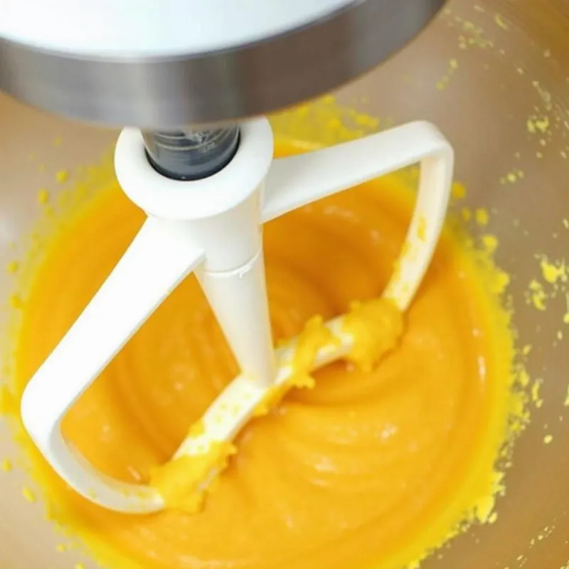 Mixing Wet Ingredients for Vegan Pumpkin Cookies