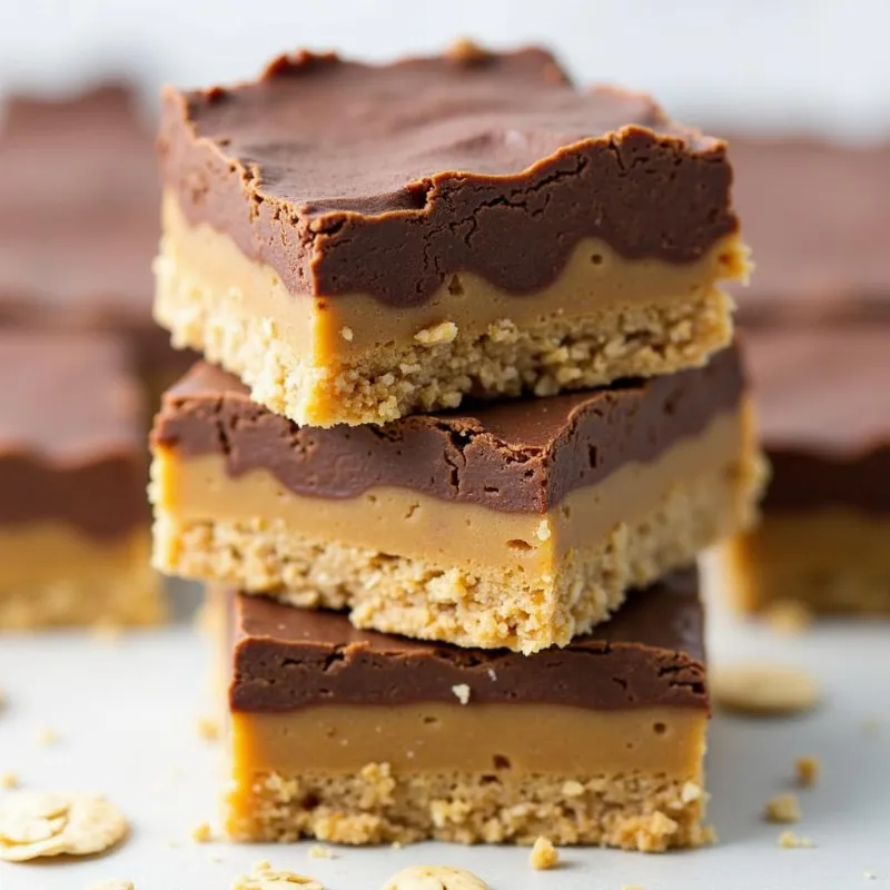 No-Bake Chocolate Peanut Butter Bars