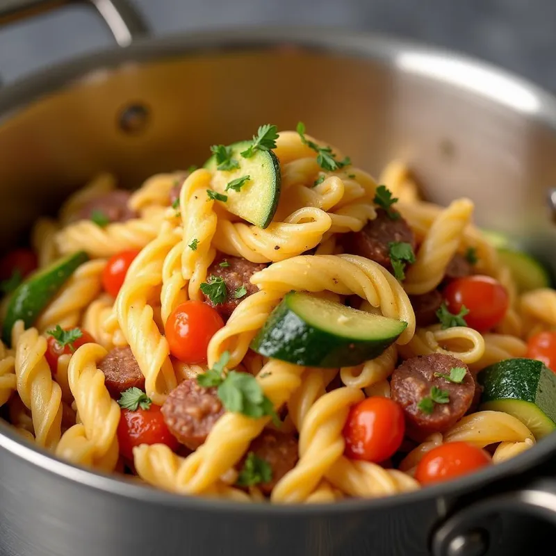 One-Pot Pasta Primavera Close Up