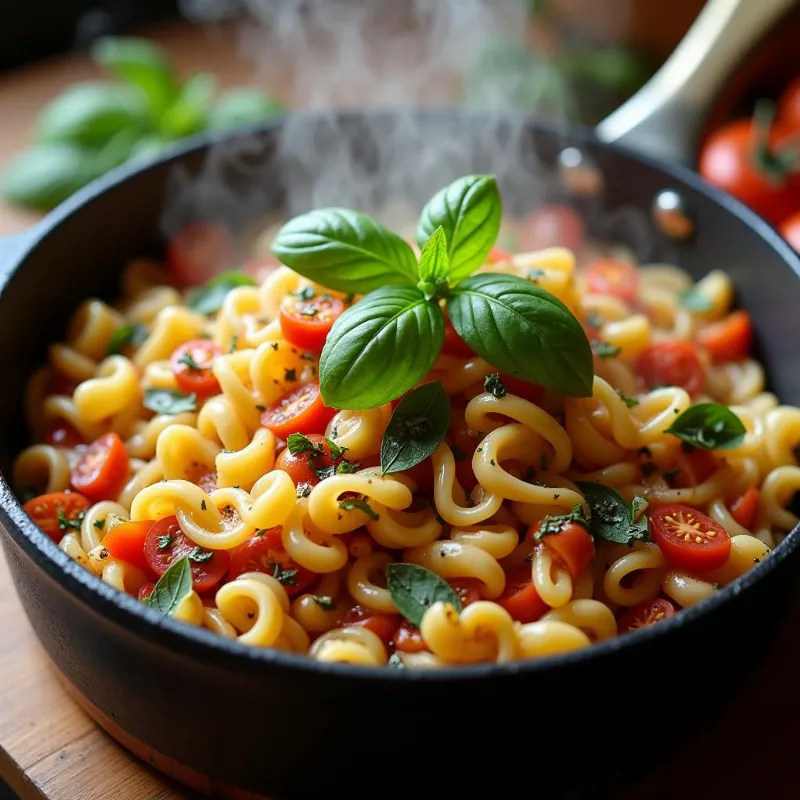 Vegan Pasta Primavera in a Pot