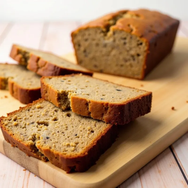 Perfectly Sliced Vegan Banana Bread