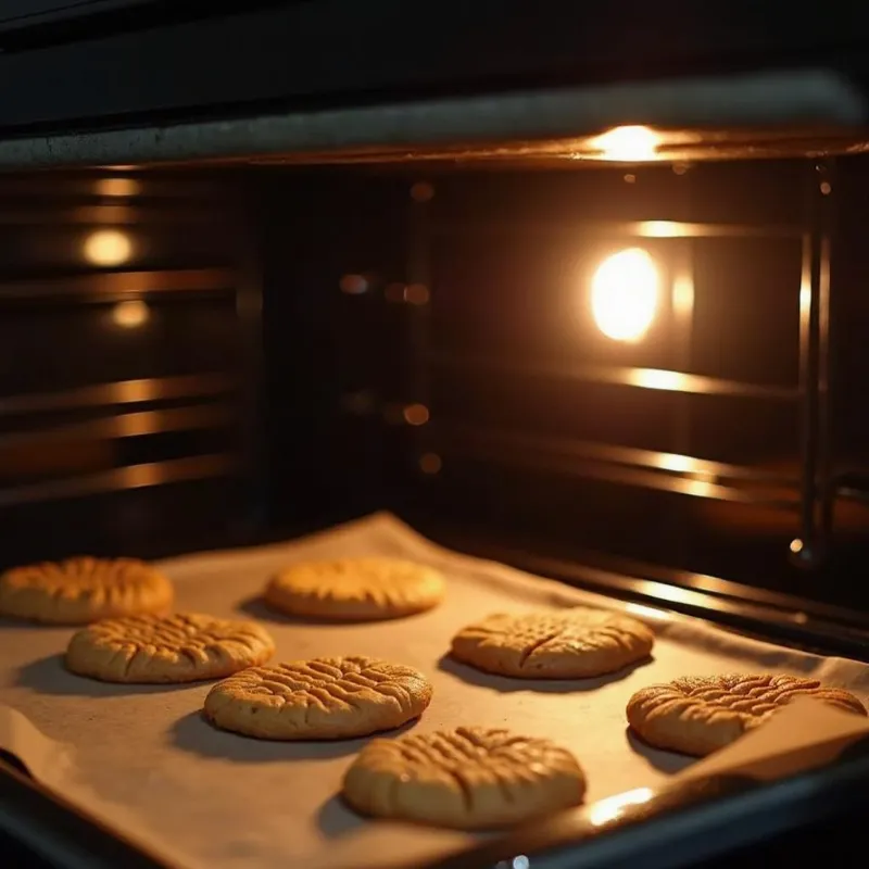 Preheating oven, lining baking sheet