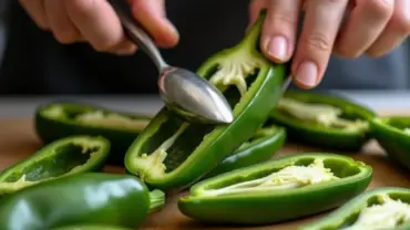 Preparing Poblano Peppers