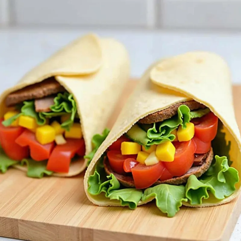 Raw Vegan Rainbow Veggie Wraps