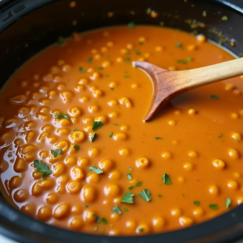 Red Lentil Curry in a Slow Cooker