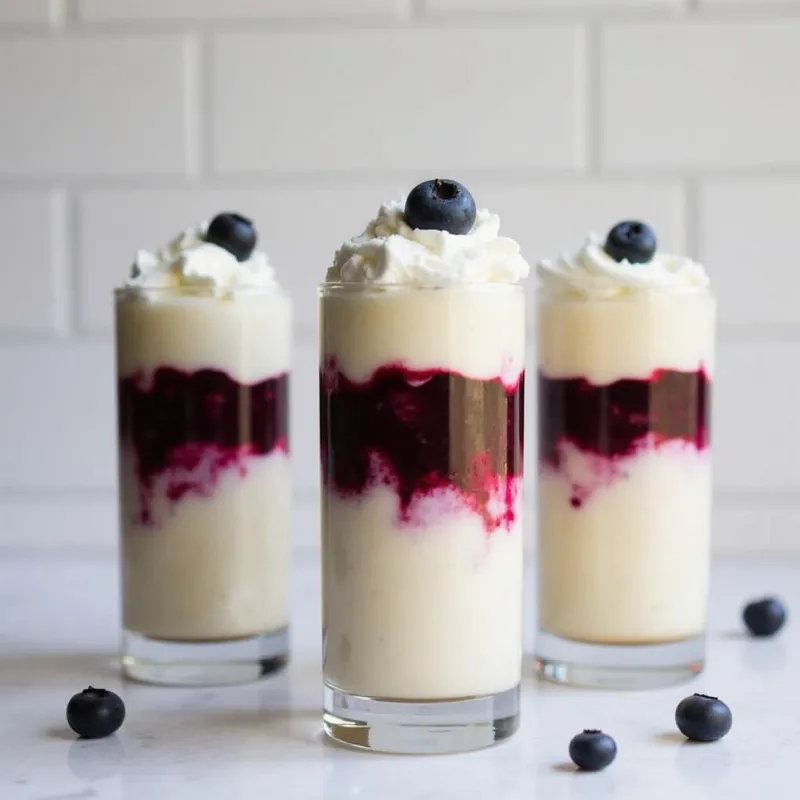 Red, White, and Blue Layered Parfaits