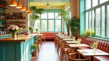 Vibrant and inviting interior of Restaurant Name 1