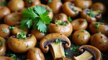 Vegan Sauteed Mushrooms with Garlic and Herbs