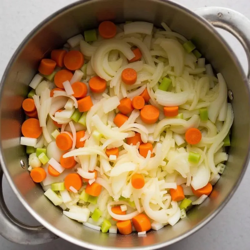 Sauteed Vegetables for Vegan Cabbage Soup