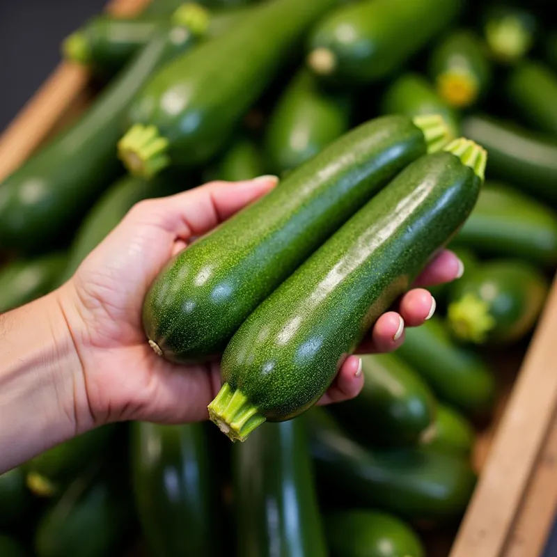 Selecting the perfect zucchini