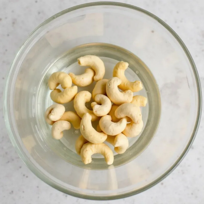 Soaked Cashews in a Bowl