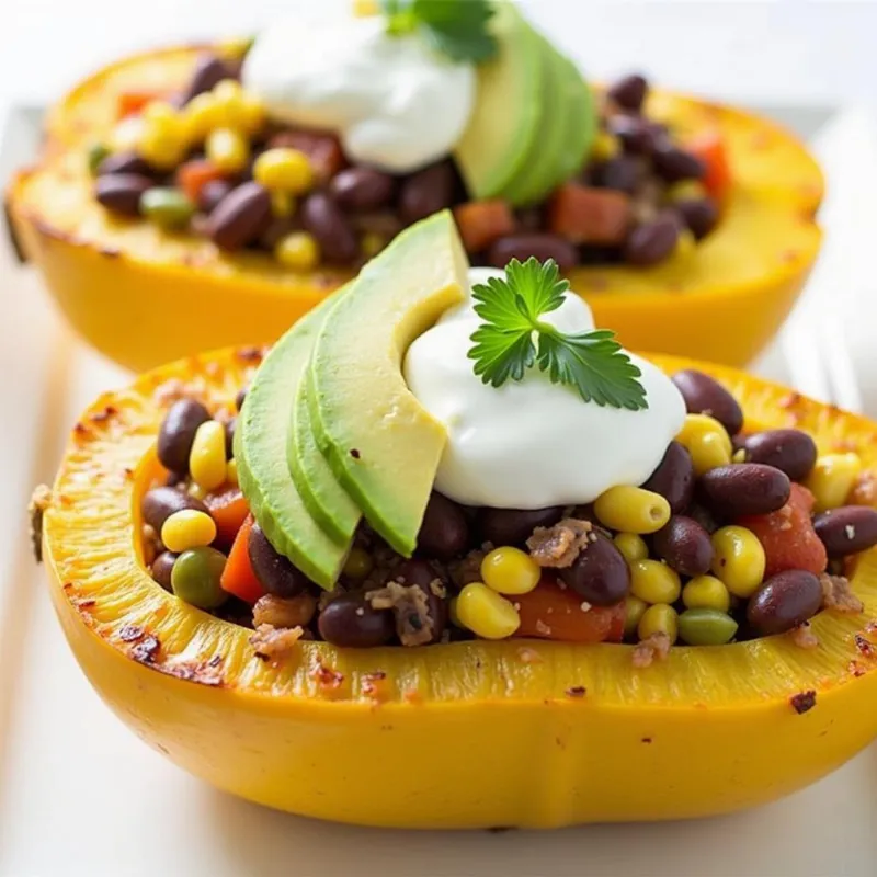 Southwestern stuffed spaghetti squash