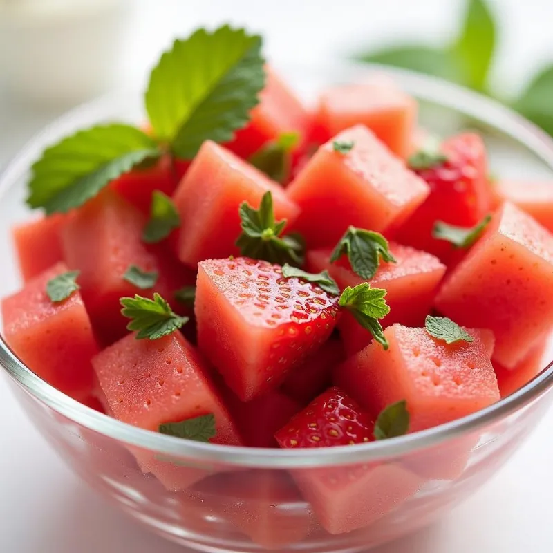 Refreshing Strawberry Watermelon Salad