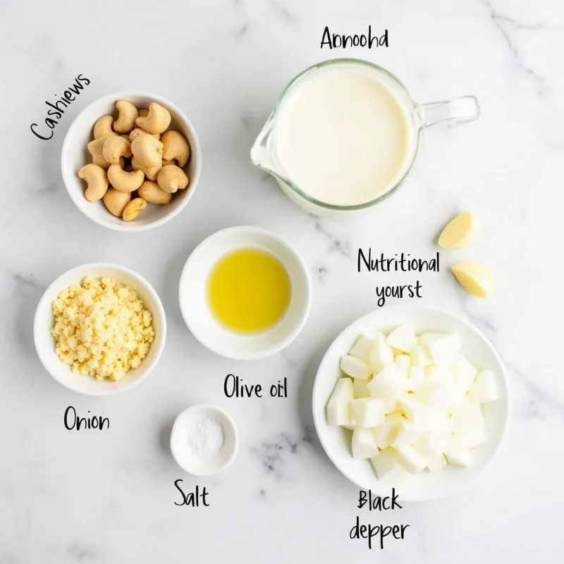 Vegan alfredo sauce ingredients