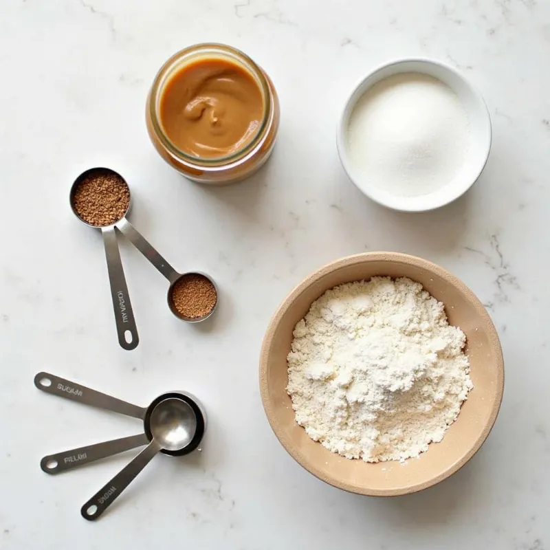 Vegan almond butter cookies ingredients