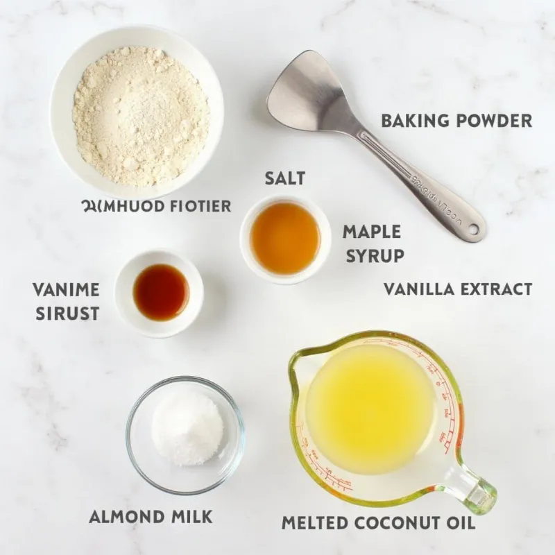 Ingredients for Vegan Almond Flour Pancakes