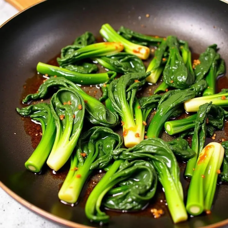 Sizzling Vegan Baby Bok Choy