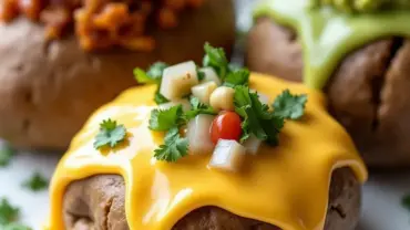 Assortment of Vegan Toppings for Baked Potatoes