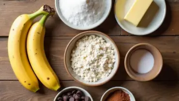 Vegan Banana Bread Chocolate Ingredients