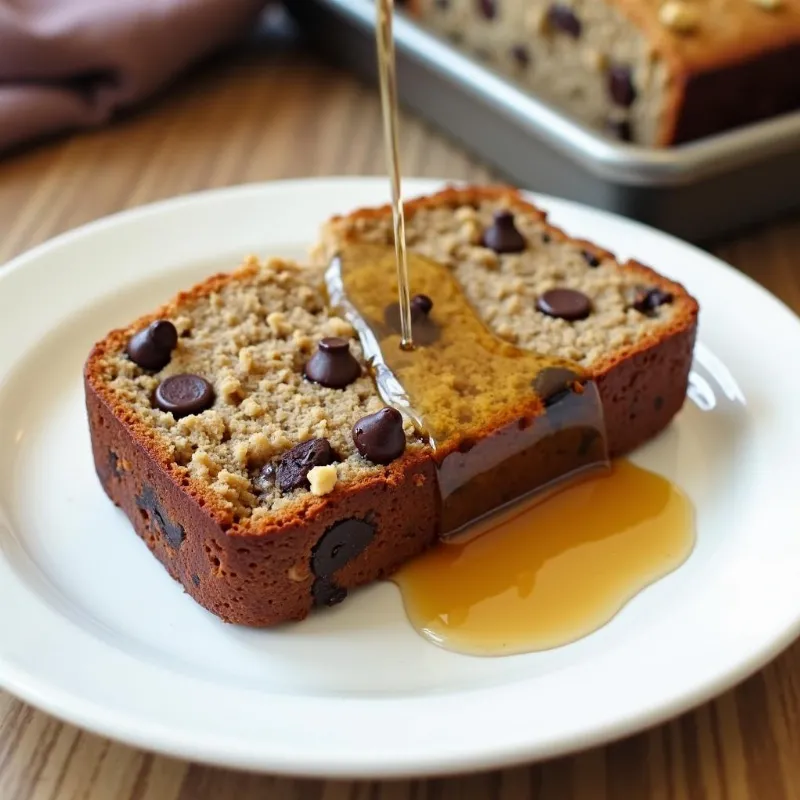 Vegan Banana Bread Slice