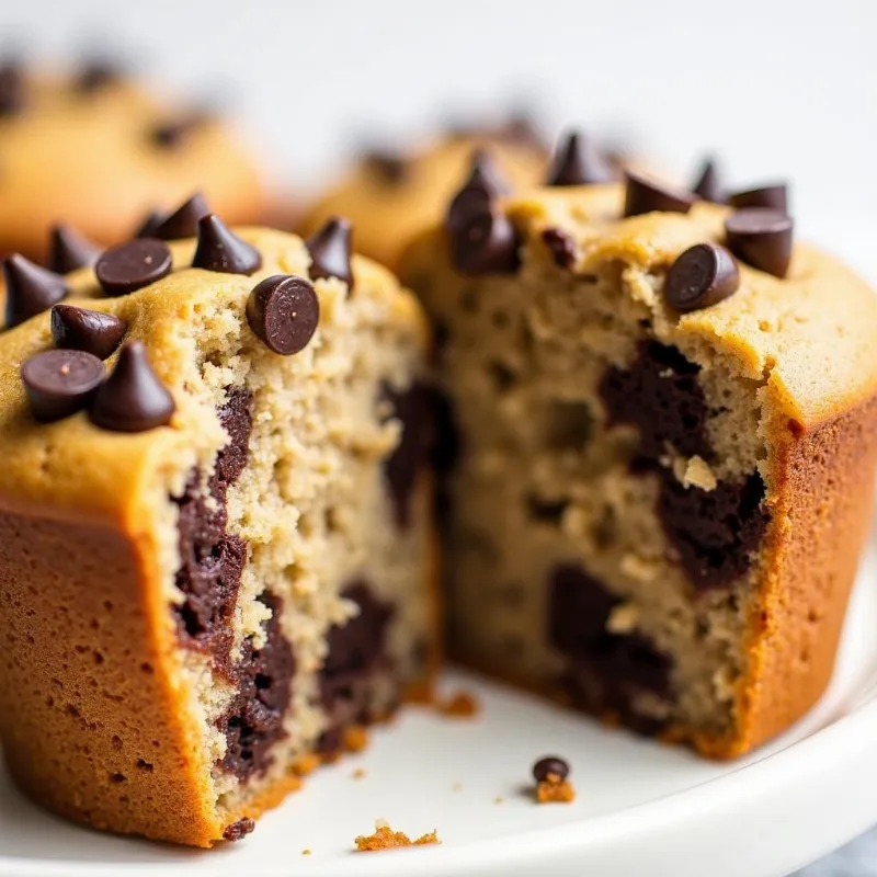 Vegan Banana Chocolate Chip Muffins