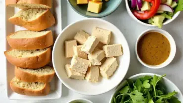 Vibrant Vegan Banh Mi Ingredients