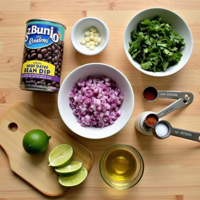 Vegan Black Bean Dip Ingredients