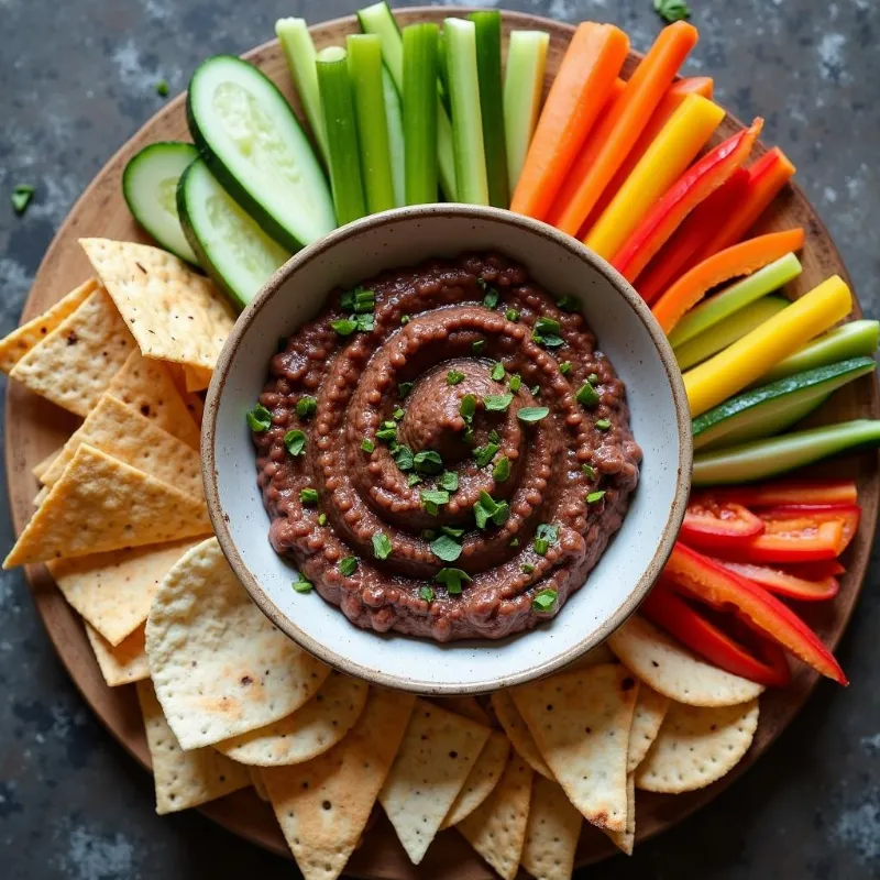 Vegan Black Bean Dip Serving Ideas 